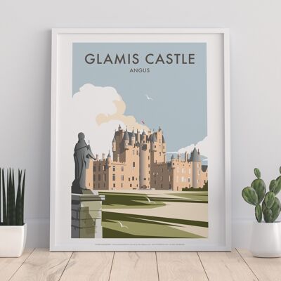 Glamis Castle By Artist Dave Thompson - Premium Art Print