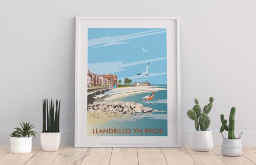 Llandrillo Yn Rhos By Artist Dave Thompson - Art Print