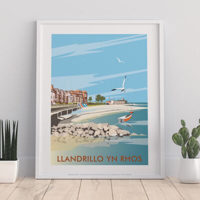 Llandrillo Yn Rhos By Artist Dave Thompson - Art Print