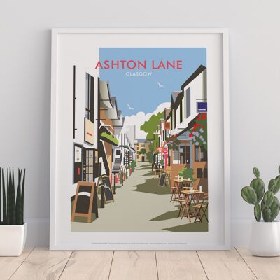 Ashton Lane By Artist Dave Thompson - Premium Art Print