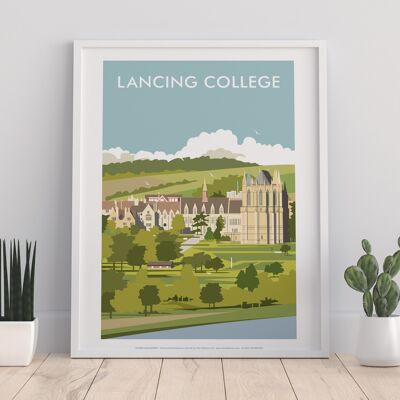 Lancing College By Artist Dave Thompson - Premium Art Print