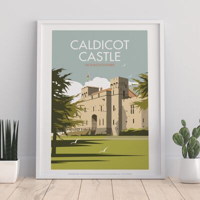 Caldicot Castle By Artist Dave Thompson - Premium Art Print