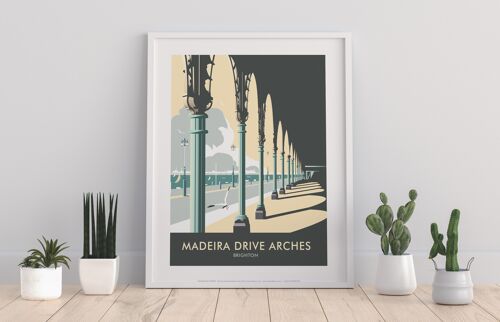 Madeira Drive Arches By Artist Dave Thompson - Art Print