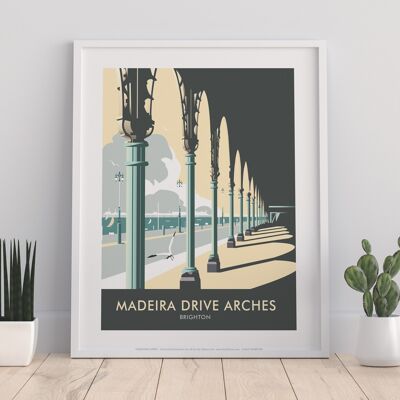 Madeira Drive Arches By Artist Dave Thompson - Art Print