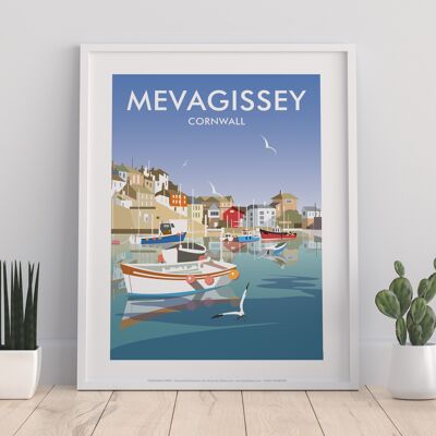 Mevagissey By Artist Dave Thompson - Premium Art Print