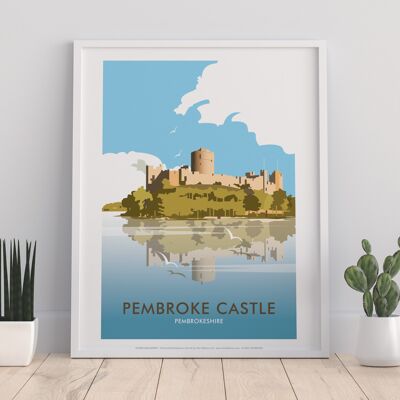 Pembroke Castle By Artist Dave Thompson - Premium Art Print
