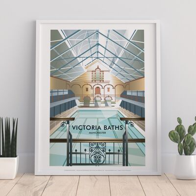 Victoria Baths By Artist Dave Thompson - Premium Art Print