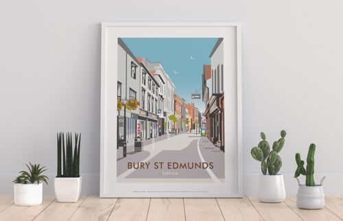 Bury St Edmunds By Artist Dave Thompson - Premium Art Print