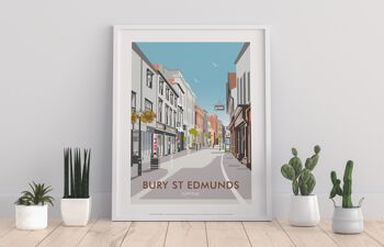 Bury St Edmunds par l'artiste Dave Thompson - Impression d'art premium
