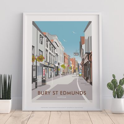 Bury St Edmunds By Artist Dave Thompson - Premium Art Print