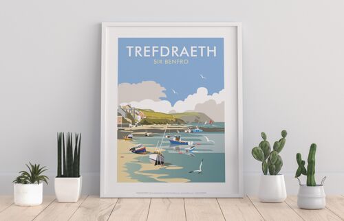 Trefdraeth, Sir Benfro By Artist Dave Thompson - Art Print