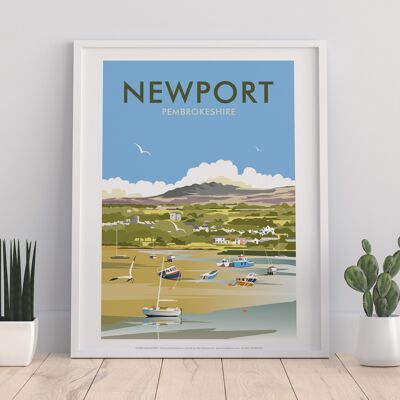 Newport, Pembrokeshire By Artist Dave Thompson - Art Print