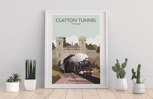 Clayton Tunnels, Pyecombe By Artist Dave Thompson Art Print