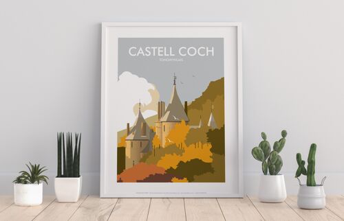 Castell Coch, Tongwynlais By Artist Dave Thompson Art Print