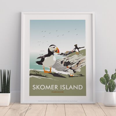 Skomer Island, Pembrokeshire By Dave Thompson Art Print