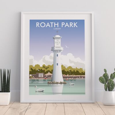 Roath Park, Cardiff By Artist Dave Thompson - Art Print