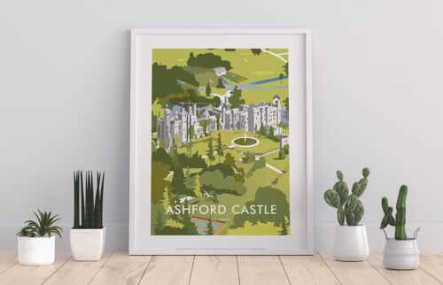 Ashford Castle, Co. Mayo By Artist Dave Thompson Art Print
