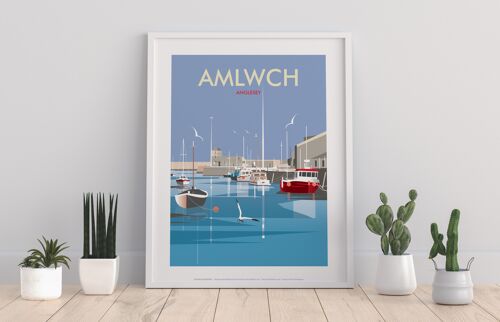 Amlwch, Anglesey By Artist Dave Thompson - 11X14” Art Print