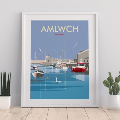 Amlwch, Anglesey By Artist Dave Thompson - 11X14” Art Print