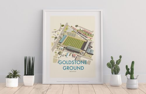 Goldstone Ground, Brighton By Artist Dave Thompson Art Print
