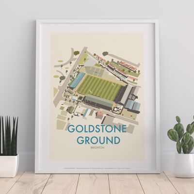 Goldstone Ground, Brighton By Artist Dave Thompson Art Print