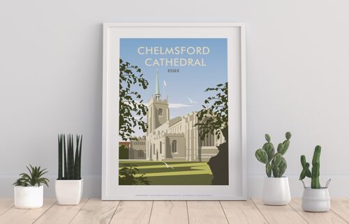 Chelmsford Cathedral,Essex By Artist Dave Thompson Art Print