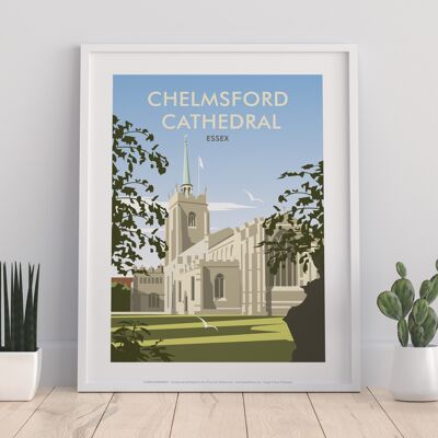 Chelmsford Cathedral,Essex By Artist Dave Thompson Art Print