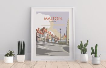 Malton, North Yorkshire par l'artiste Dave Thompson Impression artistique