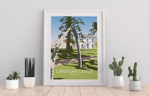 Cardigan Castle,Ceredigion By Artist Dave Thompson Art Print