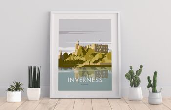 Inverness, Écosse par l'artiste Dave Thompson - Impression artistique