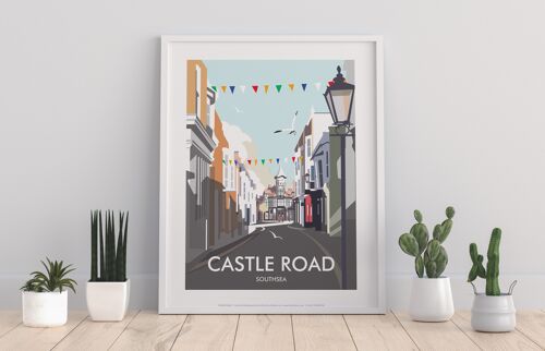 Castle Road, Southsea By Artist Dave Thompson - Art Print