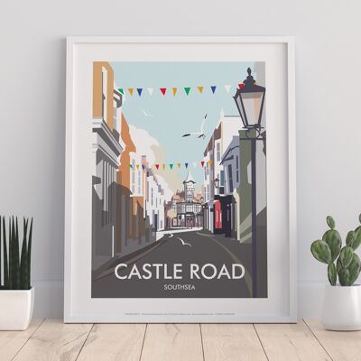 Castle Road, Southsea By Artist Dave Thompson - Art Print