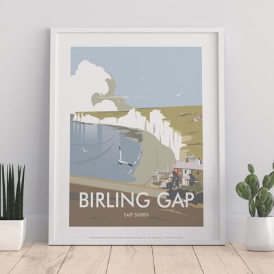 Birling Gap, East Sussex By Artist Dave Thompson Art Print