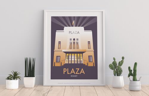 Plaza, Romsey By Artist Dave Thompson - Premium Art Print