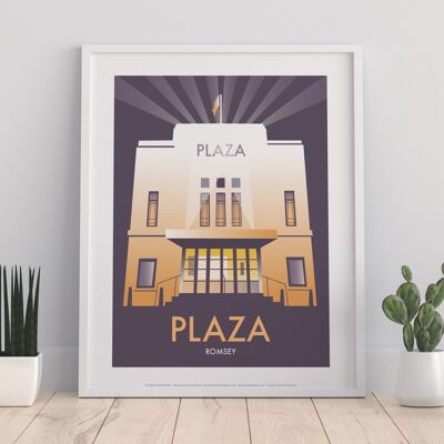 Plaza, Romsey By Artist Dave Thompson - Premium Art Print