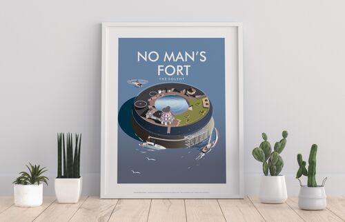 No Man's Fort, The Solent By Artist Dave Thompson Art Print