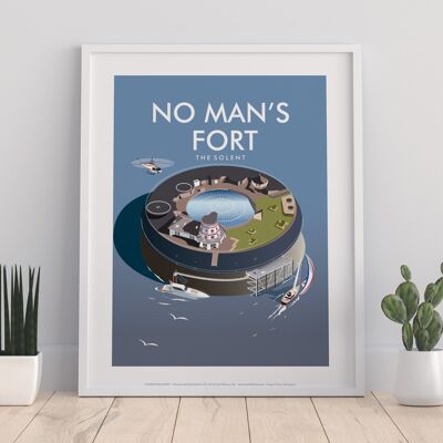 No Man's Fort, The Solent By Artist Dave Thompson Art Print