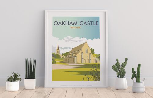 Oakham Castle, Rutland By Artist Dave Thompson - Art Print