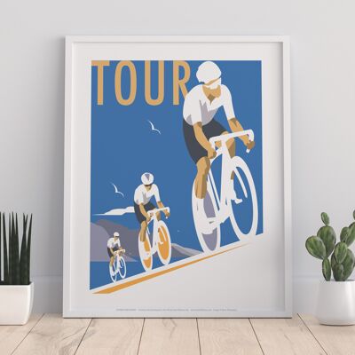 Tour (Cycling) By Artist Dave Thompson - Premium Art Print