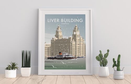 Liver Building, Liverpool By Artist Dave Thompson Art Print