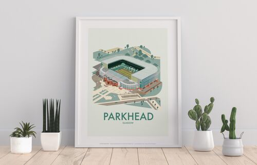 Parkhead, Glasgow By Artist Dave Thompson - Art Print