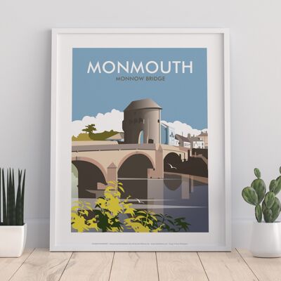 Monmouth, Monnow Bridge By Artist Dave Thompson Art Print