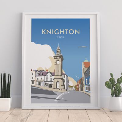 Knighton, Powys By Artist Dave Thompson - Premium Art Print