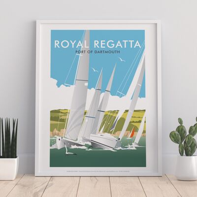 Royal Regatta, Port Of Dartmouth By Dave Thompson Art Print