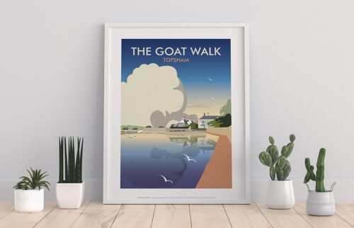 The Goat Walk, Topsham By Artist Dave Thompson - Art Print