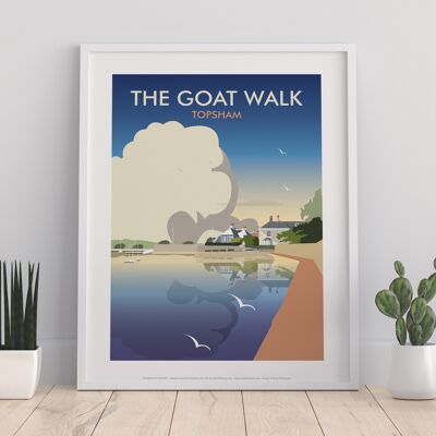 The Goat Walk, Topsham By Artist Dave Thompson - Art Print
