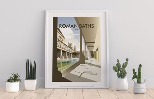 Roman Baths, Bath By Artist Dave Thompson - Art Print