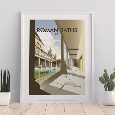 Roman Baths, Bath By Artist Dave Thompson - Art Print