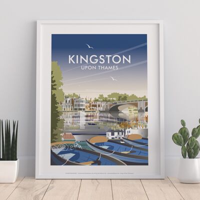 Kingston Upon Thames By Artist Dave Thompson - Art Print