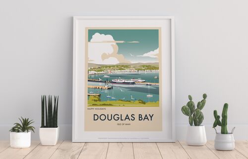Douglas Bay, Isle Of Man By Artist Dave Thompson Art Print